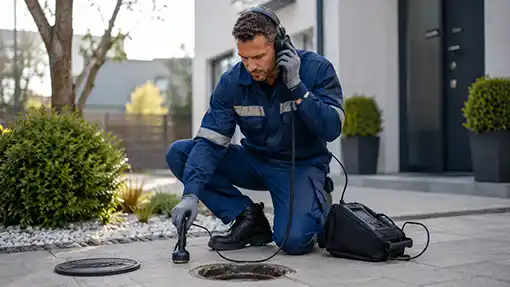 Détection électronique acoustique d’une fuite sur canalisation enterrée