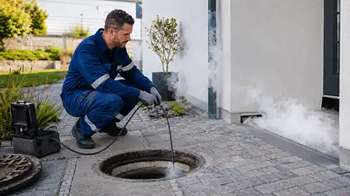 Test fumigène pour détecter une fuite ou un défaut d’étanchéité du réseau
